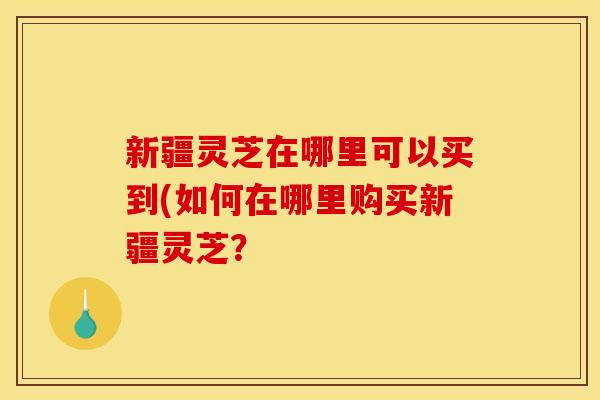 新疆灵芝在哪里可以买到(如何在哪里购买新疆灵芝?