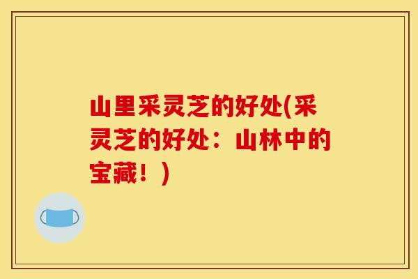 山里采灵芝的好处(采灵芝的好处:山林中的宝藏!)