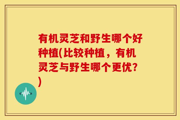 有机灵芝和野生哪个好种植(比较种植,有机灵芝与野生哪个更优?)