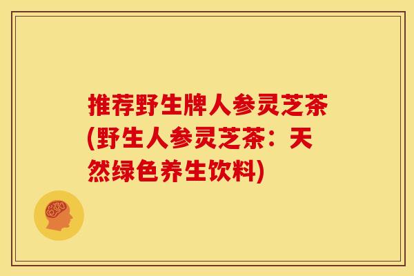 推荐野生牌人参灵芝茶(野生人参灵芝茶:天然绿色养生饮料)