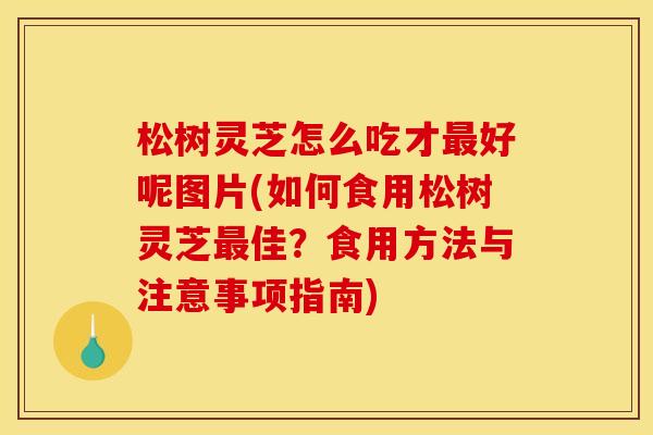松树灵芝怎么吃才最好呢图片(如何食用松树灵芝最佳？食用方法与注意事项指南)