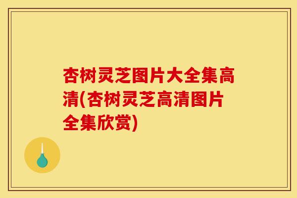 杏树灵芝图片大全集高清(杏树灵芝高清图片全集欣赏)