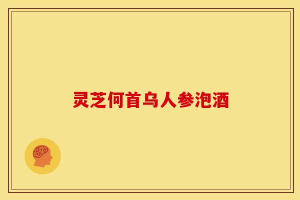 灵芝何首乌人参泡酒