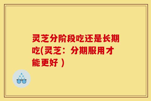 灵芝分阶段吃还是长期吃(灵芝:分期服用才能更好 )