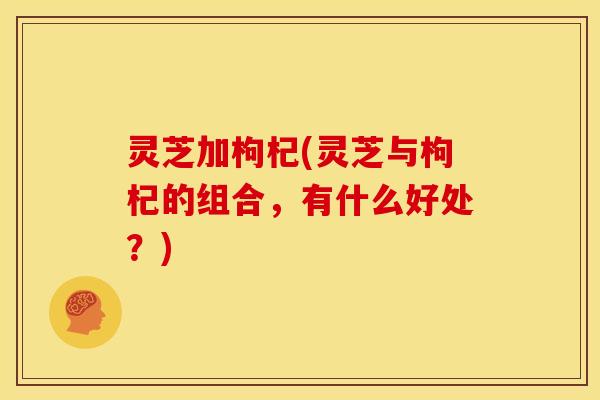 灵芝加枸杞(灵芝与枸杞的组合，有什么好处？)