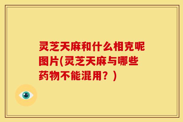灵芝天麻和什么相克呢图片(灵芝天麻与哪些药物不能混用?)