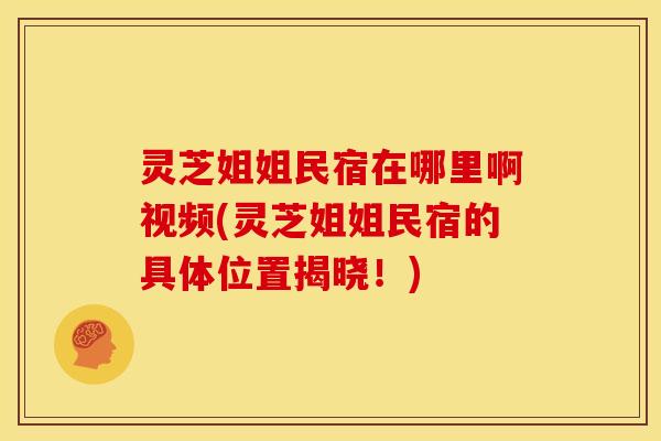 灵芝姐姐民宿在哪里啊视频(灵芝姐姐民宿的具体位置揭晓！)
