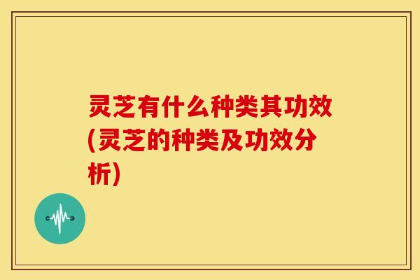 灵芝有什么种类其功效(灵芝的种类及功效分析)