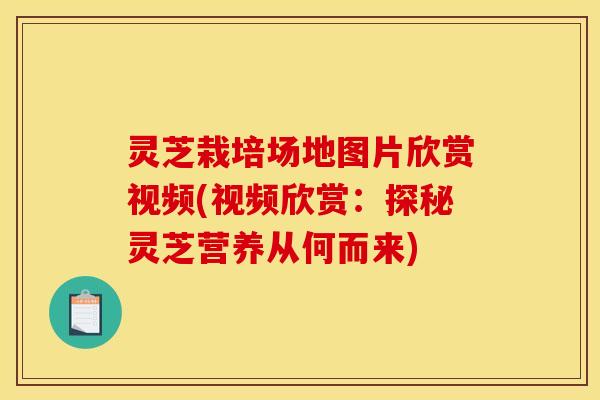 灵芝栽培场地图片欣赏视频(视频欣赏：探秘灵芝营养从何而来)