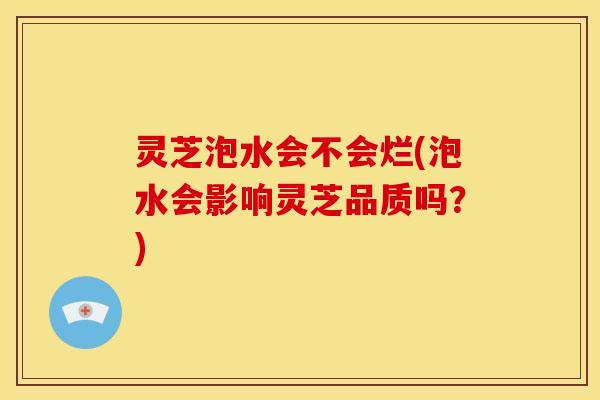 灵芝泡水会不会烂(泡水会影响灵芝品质吗？)