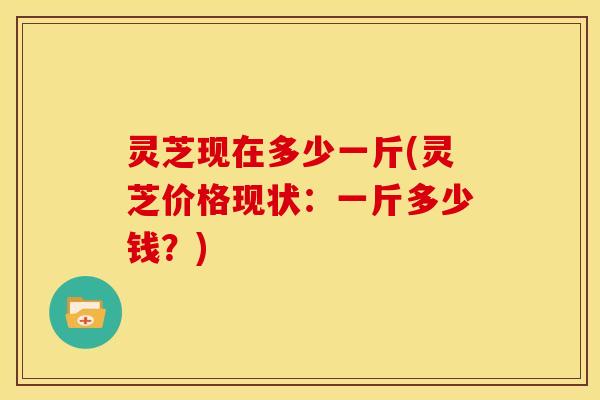 灵芝现在多少一斤(灵芝价格现状：一斤多少钱？)