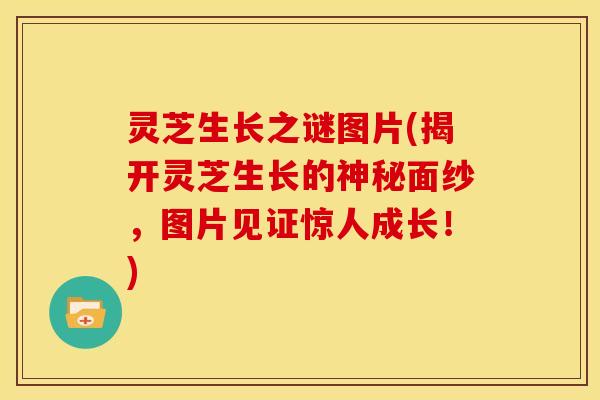 灵芝生长之谜图片(揭开灵芝生长的神秘面纱,图片见证惊人成长!)