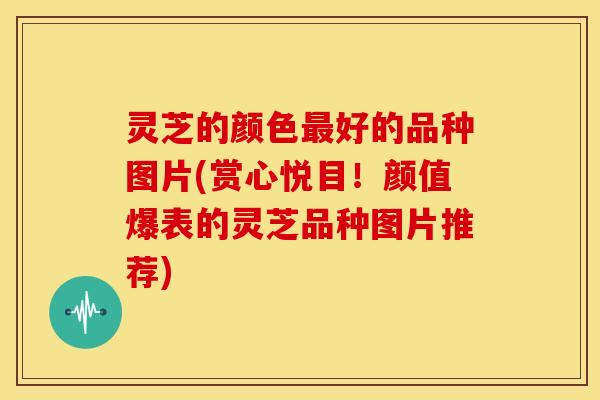 灵芝的颜色最好的品种图片(赏心悦目!颜值爆表的灵芝品种图片推荐)