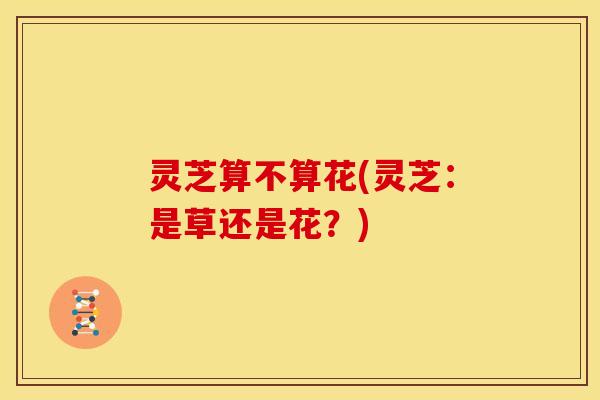 灵芝算不算花(灵芝:是草还是花?)