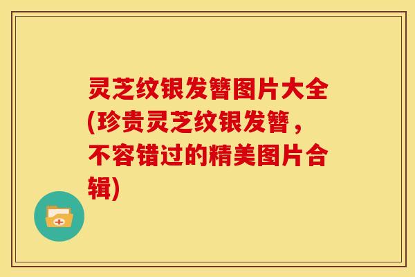 灵芝纹银发簪图片大全(珍贵灵芝纹银发簪,不容错过的精美图片合辑)