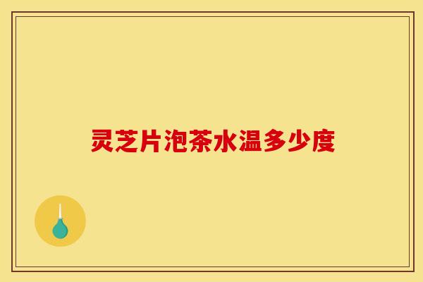 灵芝片泡茶水温多少度