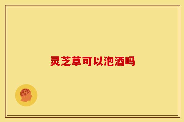灵芝草可以泡酒吗