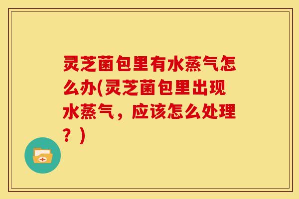 灵芝菌包里有水蒸气怎么办(灵芝菌包里出现水蒸气,应该怎么处理?)