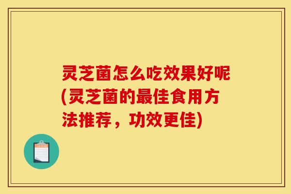 灵芝菌怎么吃效果好呢(灵芝菌的最佳食用方法推荐,功效更佳)