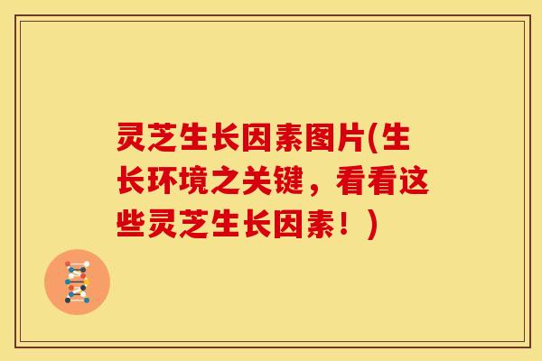 灵芝生长因素图片(生长环境之关键,看看这些灵芝生长因素!)