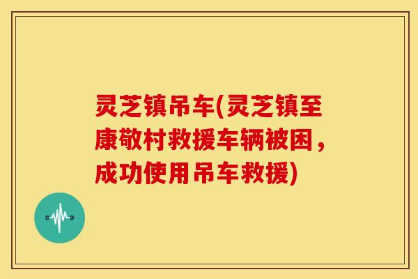 灵芝镇吊车(灵芝镇至康敬村救援车辆被困,成功使用吊车救援)