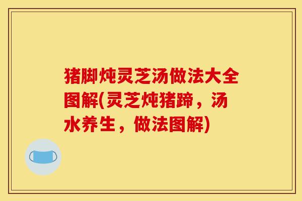 猪脚炖灵芝汤做法大全图解(灵芝炖猪蹄,汤水养生,做法图解)