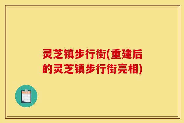 灵芝镇步行街(重建后的灵芝镇步行街亮相)