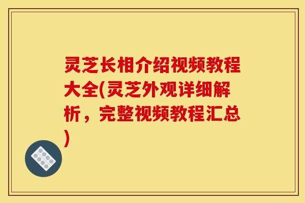 灵芝长相介绍视频教程大全(灵芝外观详细解析,完整视频教程汇总)