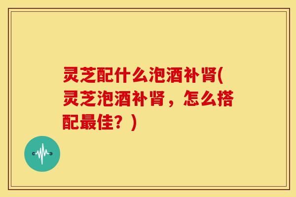 灵芝配什么泡酒补肾(灵芝泡酒补肾，怎么搭配最佳？)