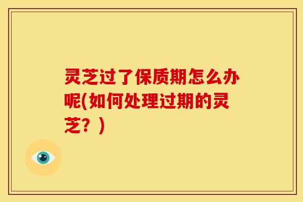 灵芝过了保质期怎么办呢(如何处理过期的灵芝?)
