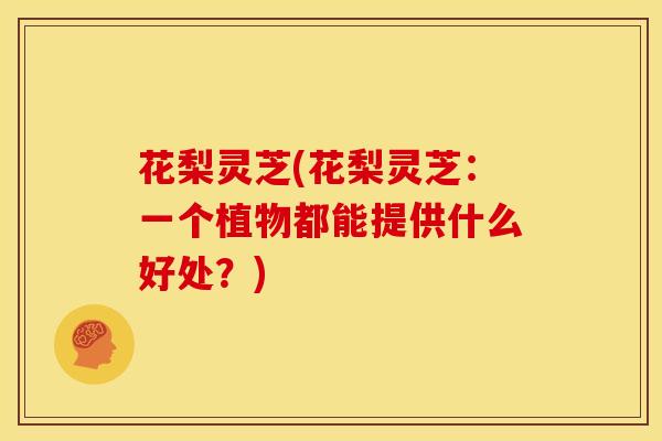 花梨灵芝(花梨灵芝:一个植物都能提供什么好处?)