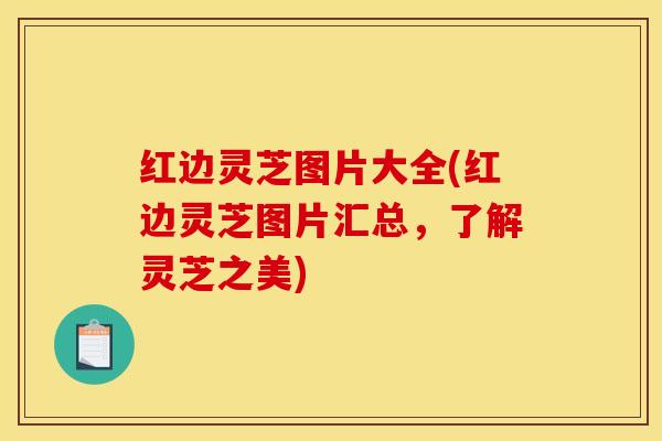 红边灵芝图片大全(红边灵芝图片汇总，了解灵芝之美)