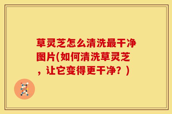 草灵芝怎么清洗最干净图片(如何清洗草灵芝,让它变得更干净?)