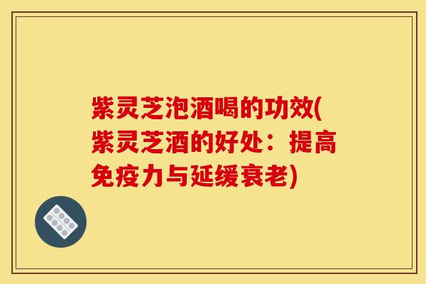 紫灵芝泡酒喝的功效(紫灵芝酒的好处:提高免疫力与延缓衰老)