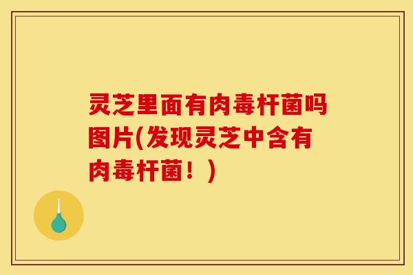 灵芝里面有肉毒杆菌吗图片(发现灵芝中含有肉毒杆菌！)
