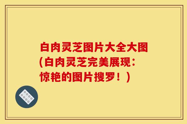 白肉灵芝图片大全大图(白肉灵芝完美展现：惊艳的图片搜罗！)
