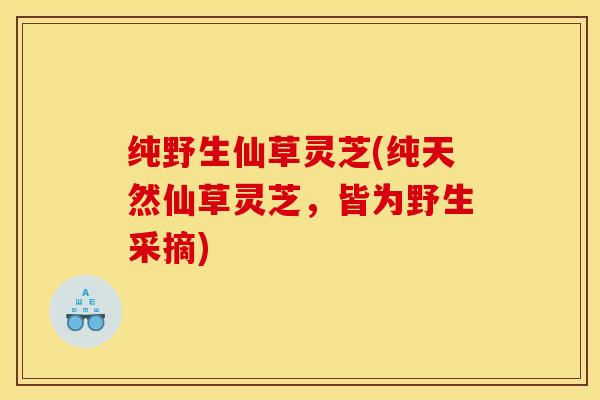 纯野生仙草灵芝(纯天然仙草灵芝,皆为野生采摘)