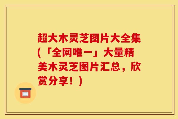 超大木灵芝图片大全集(「全网唯一」大量精美木灵芝图片汇总,欣赏分享!)