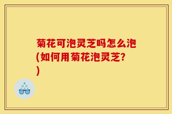 菊花可泡灵芝吗怎么泡(如何用菊花泡灵芝?)