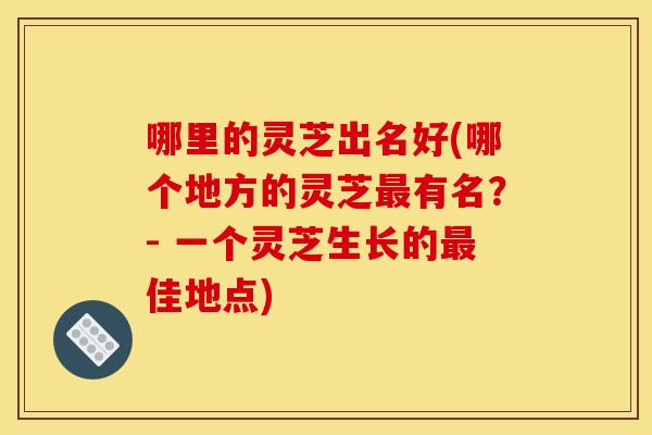 哪里的灵芝出名好(哪个地方的灵芝最有名？- 一个灵芝生长的最佳地点)