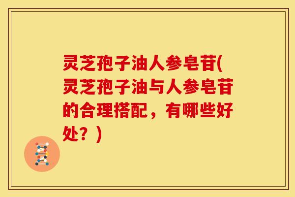 灵芝孢子油人参皂苷(灵芝孢子油与人参皂苷的合理搭配,有哪些好处?)