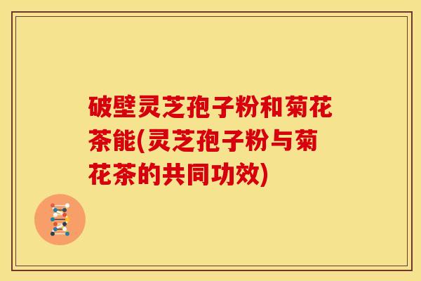 破壁灵芝孢子粉和菊花茶能(灵芝孢子粉与菊花茶的共同功效)