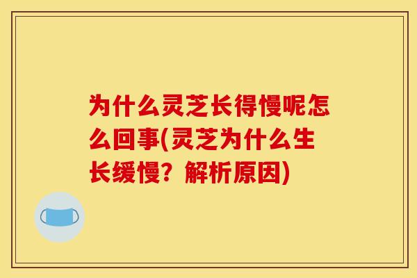为什么灵芝长得慢呢怎么回事(灵芝为什么生长缓慢？解析原因)