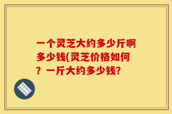 一个灵芝大约多少斤啊多少钱(灵芝价格如何?一斤大约多少钱?