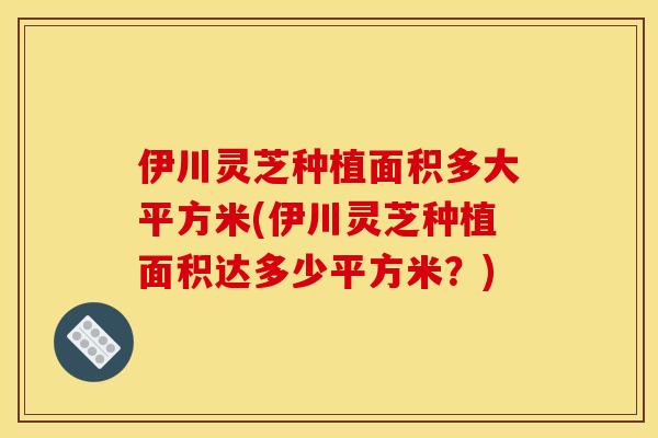 伊川灵芝种植面积多大平方米(伊川灵芝种植面积达多少平方米？)