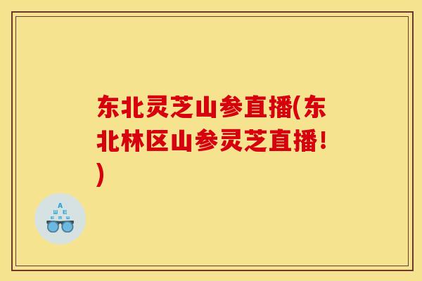 东北灵芝山参直播(东北林区山参灵芝直播!)