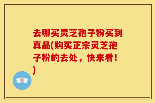 去哪买灵芝孢子粉买到真品(购买正宗灵芝孢子粉的去处,快来看!)