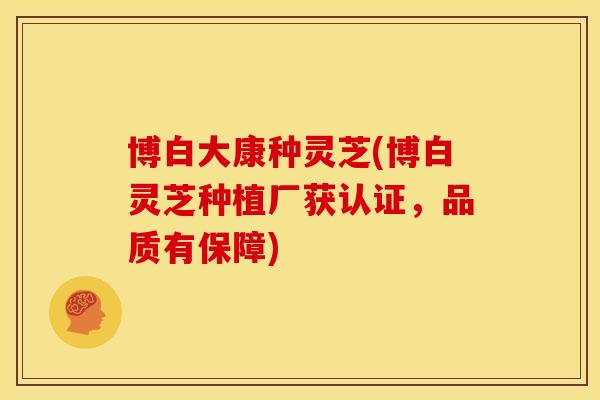博白大康种灵芝(博白灵芝种植厂获认证，品质有保障)