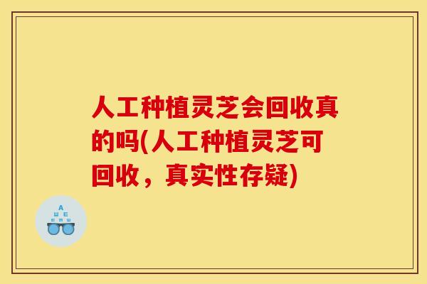人工种植灵芝会回收真的吗(人工种植灵芝可回收,真实性存疑)