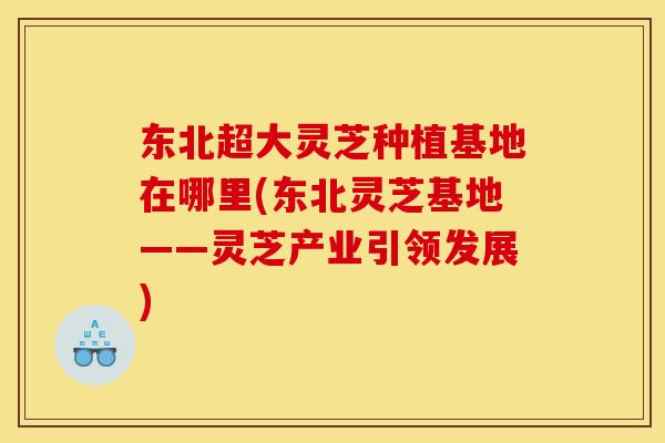 东北超大灵芝种植基地在哪里(东北灵芝基地——灵芝产业引领发展)